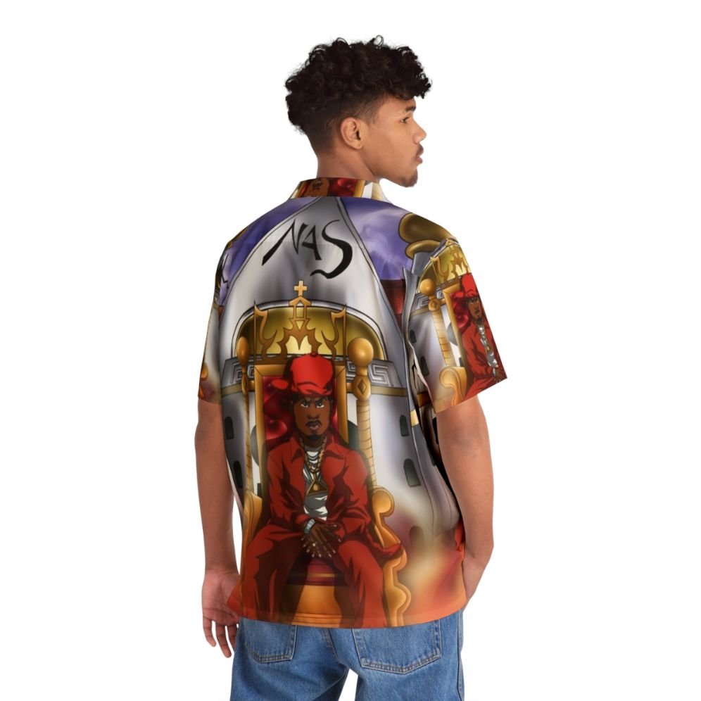 Vibrant abstract anime-inspired Hawaiian shirt - People Back