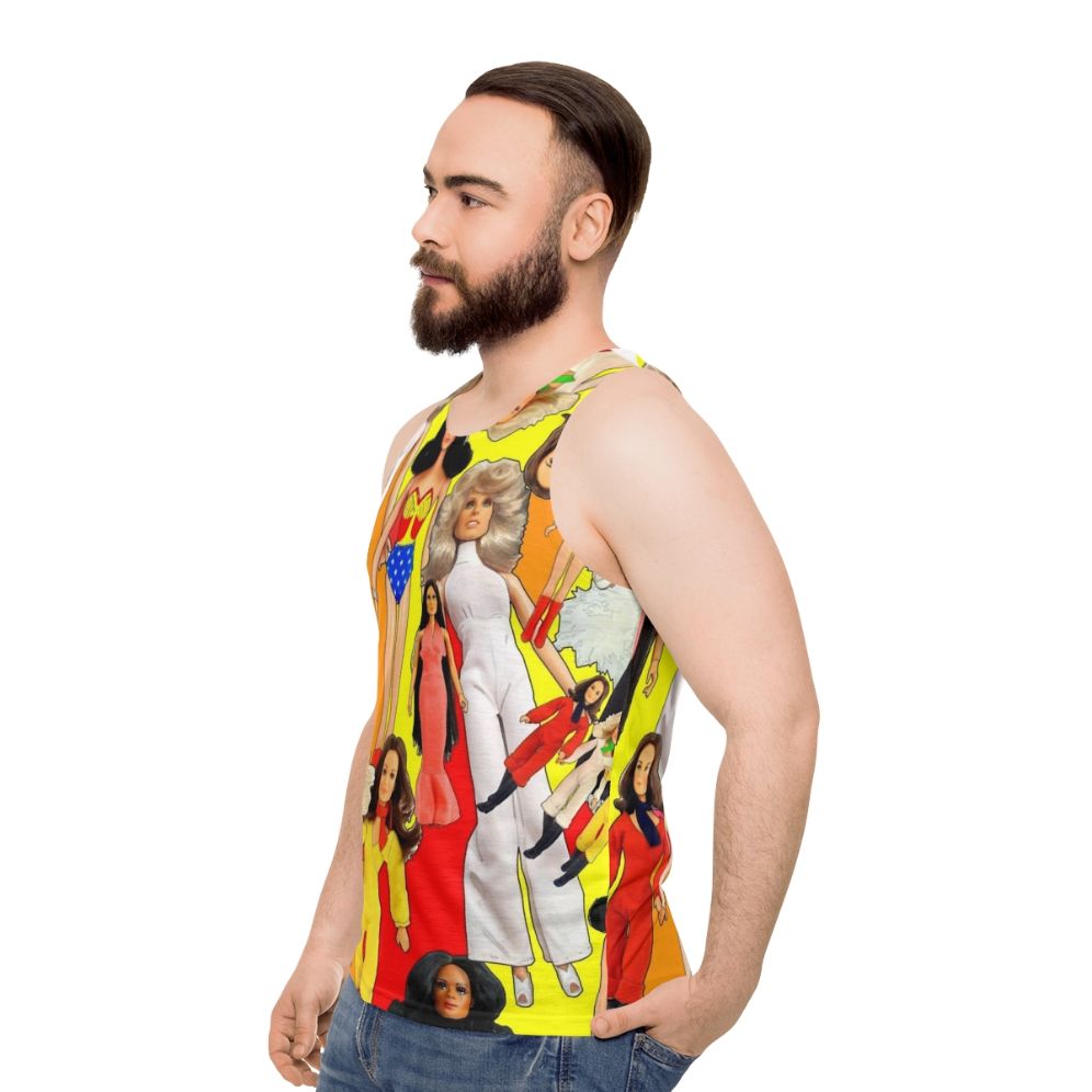 Iconic 70s unisex glamour tank top - men side