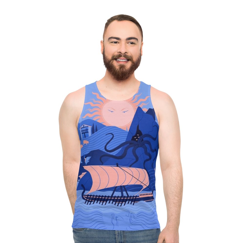 Odyssey unisex tank top featuring Greek mythology - men