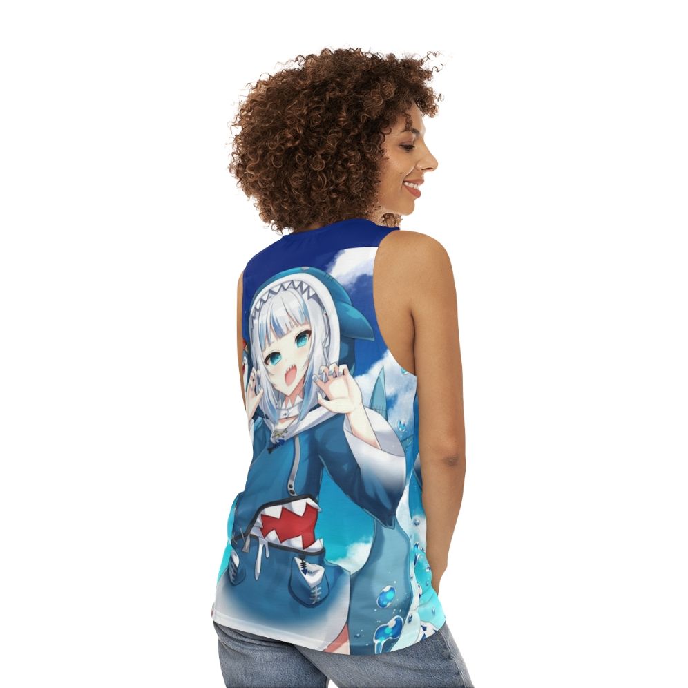 Gawr Gura Hololive Anime Tank Top - women back