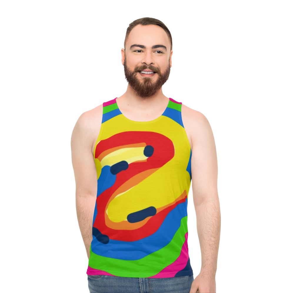 Unisex graphic tank top with various designs - men