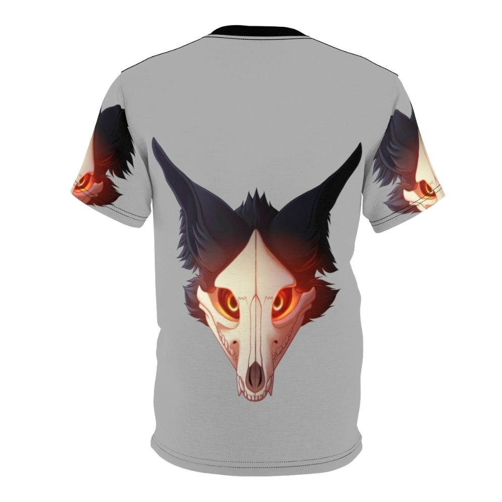 Spooky furry cadaver t-shirt with gothic, punk, and horror-inspired designs - Back