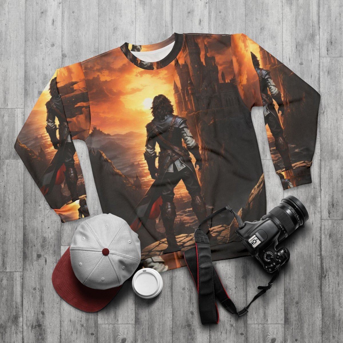 Trevor Belmont Castlevania Netflix Series Sweatshirt - flat lay