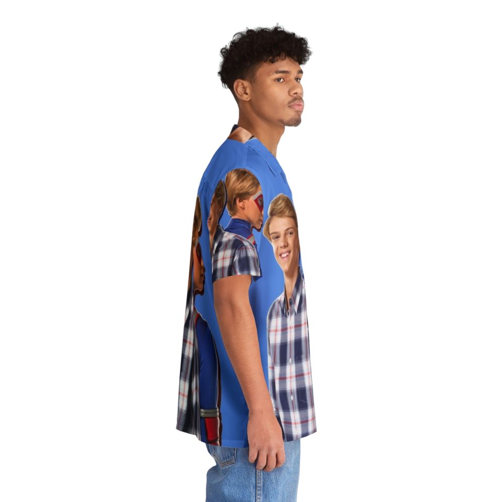 Henry Danger Hawaiian Shirt featuring the Kid Danger character - People Pight