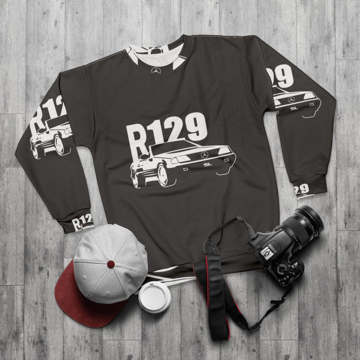 Classic R129 Sl Comfortable Unisex Sweatshirt - flat lay