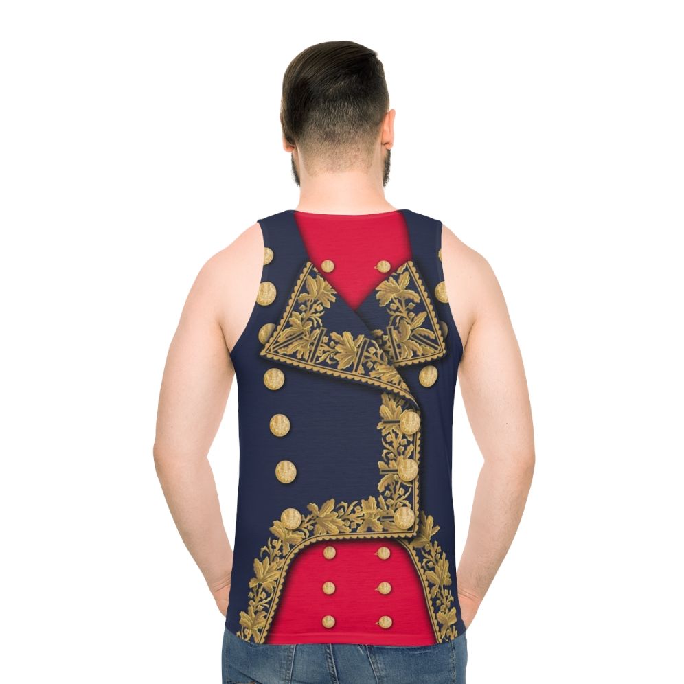 Napoleonic General Vintage French Army Uniform Tank Top - men back