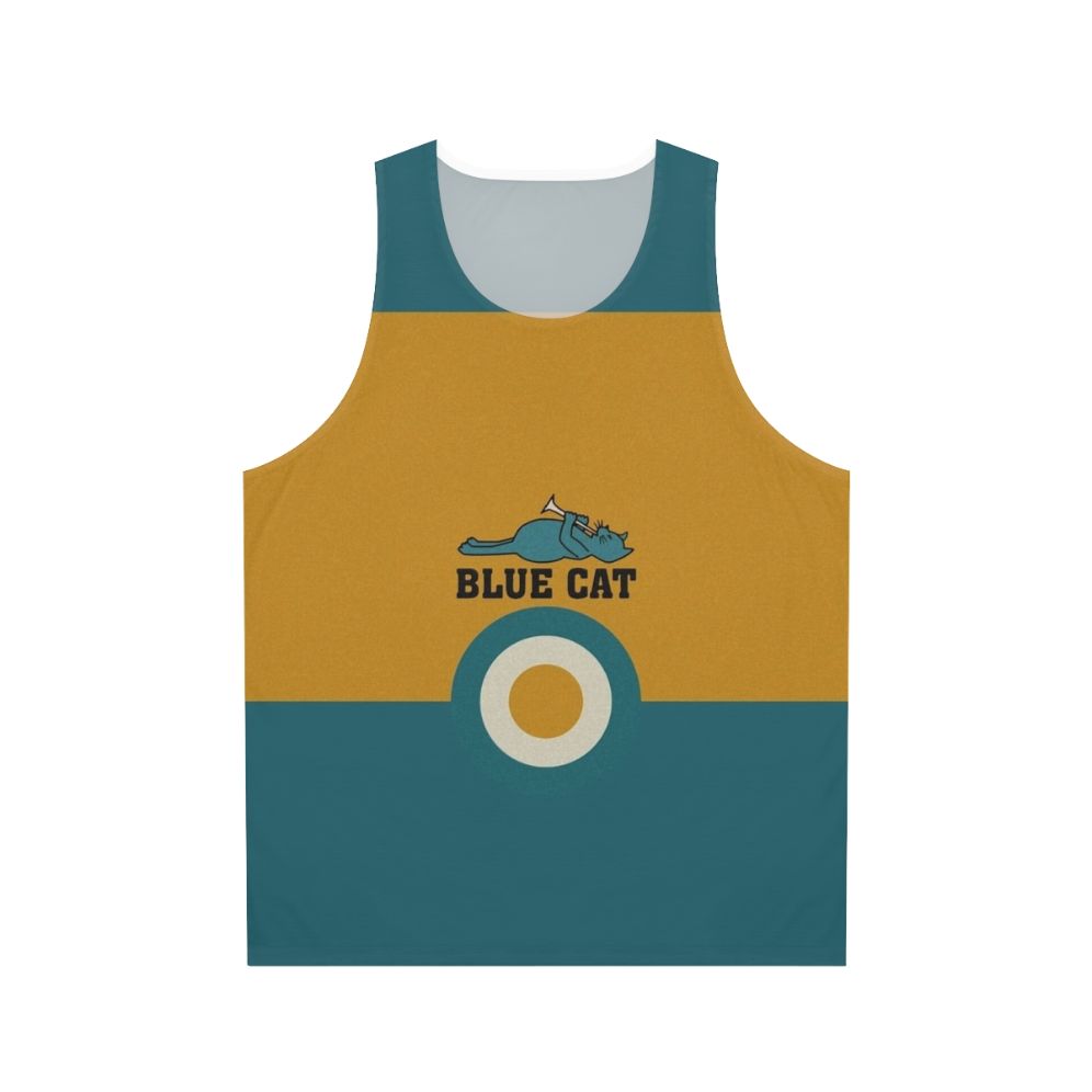 Blue Cat Unisex Tank Top