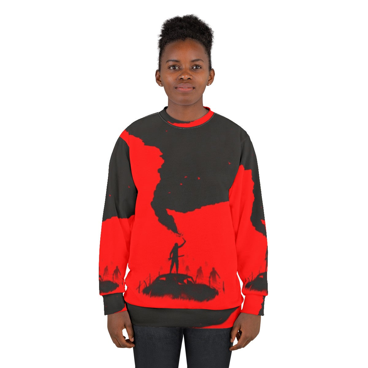 SOS Zombie Apocalypse Silhouette Sweatshirt - women