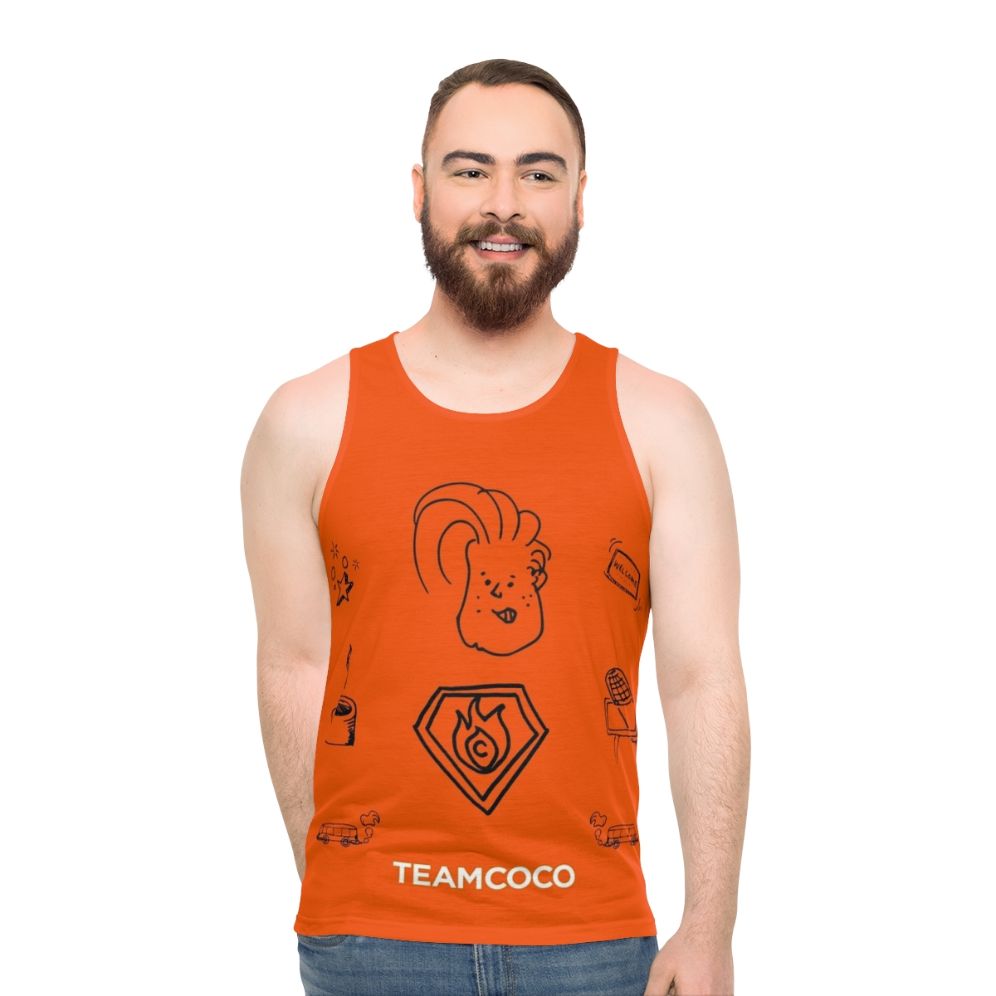 Team Coco Doodle World Unisex Tank Top - men