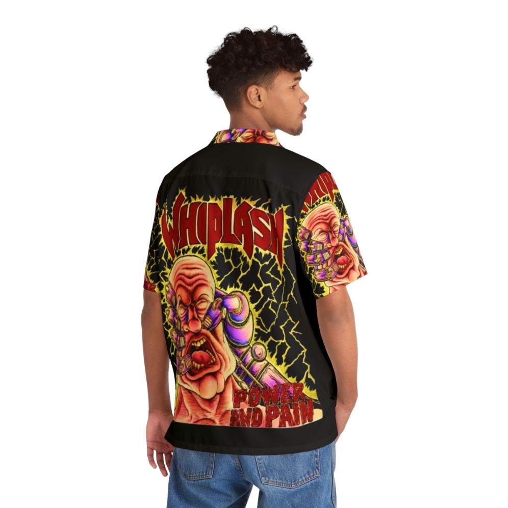 Whiplash-inspired Hawaiian shirt featuring drum and music motifs - People Back