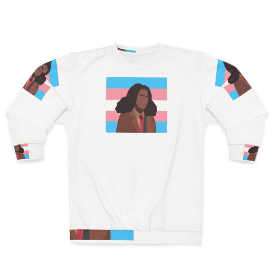 Elle Argent Trans Pride Flag Sweatshirt