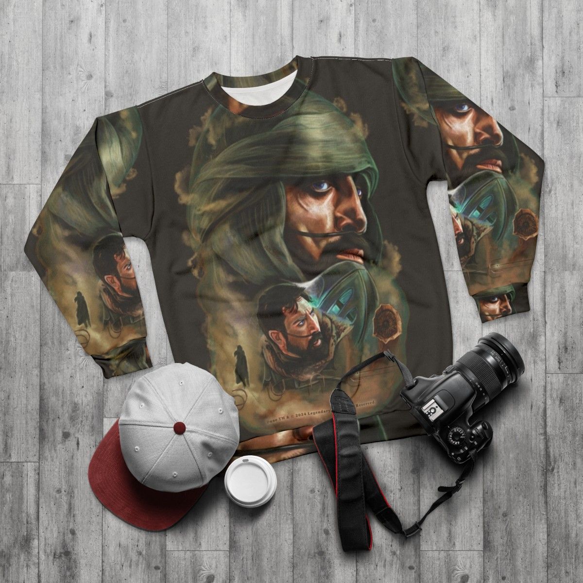 Dune Stilgar Painting Sweatshirt - flat lay