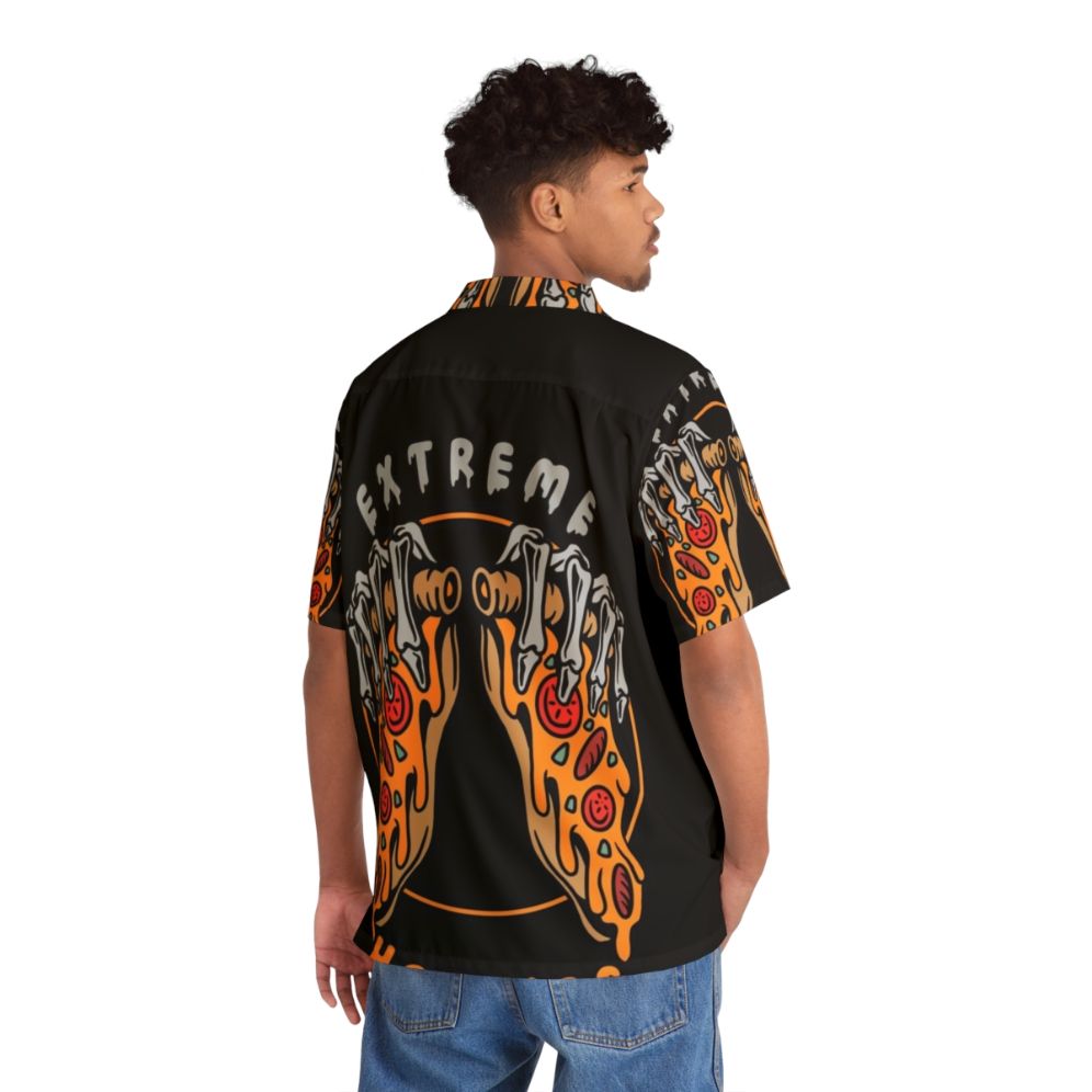 Adventurous Hawaiian Shirt with Extreme Hobbies Graphics - Flat lay