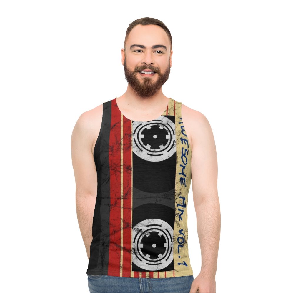 Vintage Awesome Mixtape Vol 1 Unisex Tank Top featuring Marvel Comics characters - men