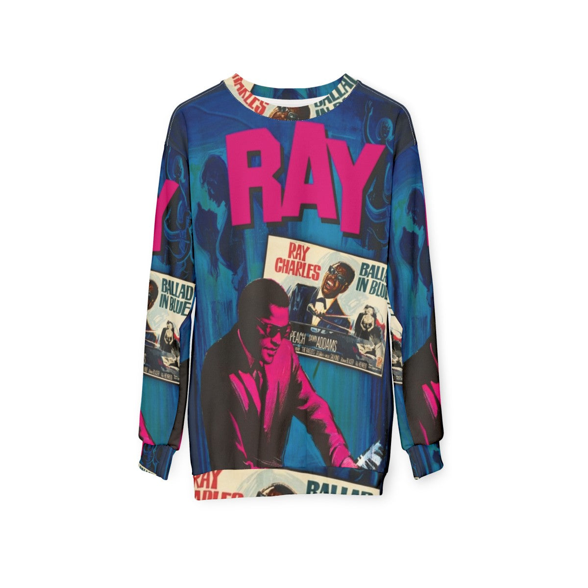 Ray Charles "Ballad in Blue" Sweatshirt - hanging