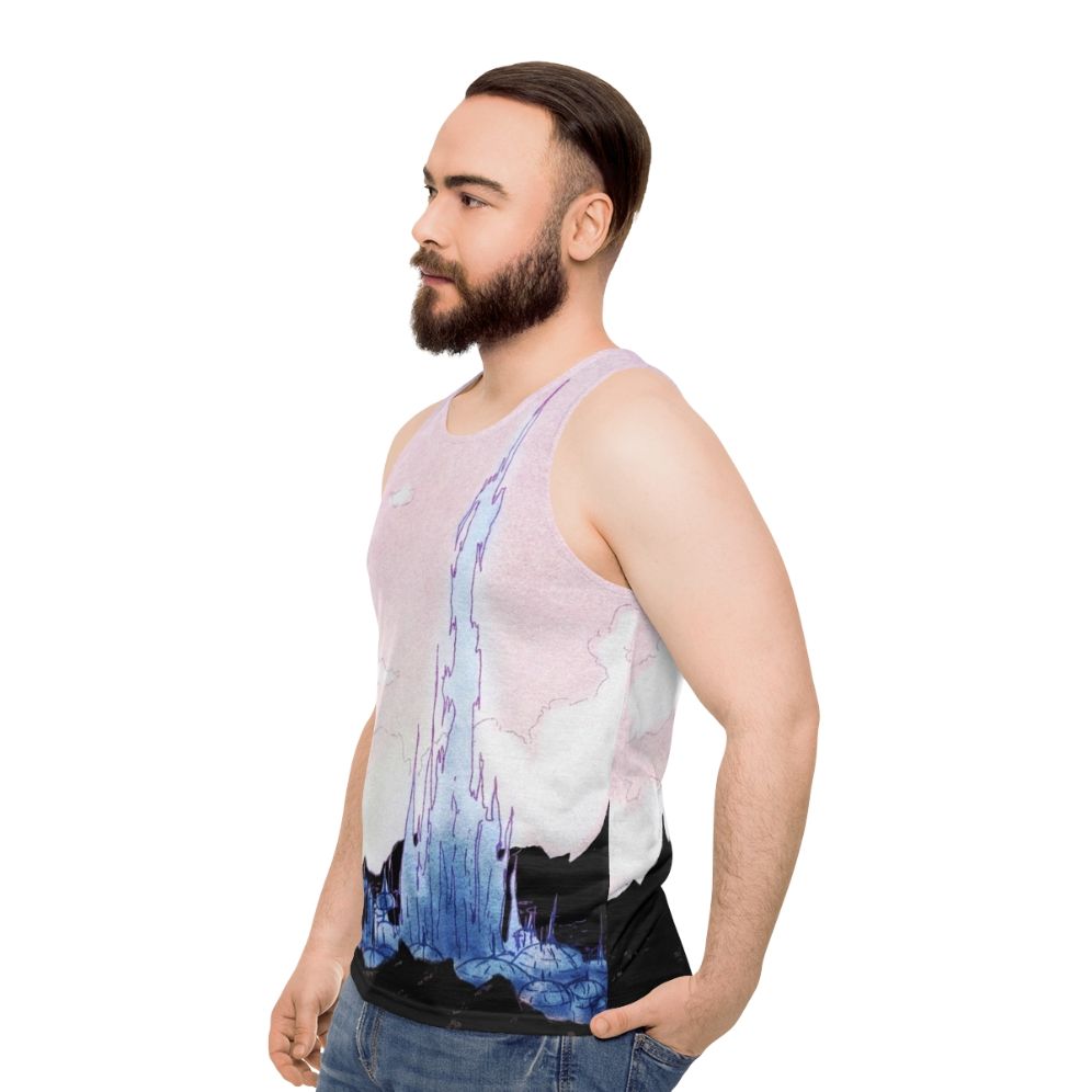 The Crystarium Unisex Tank Top - Final Fantasy XIV Shadowbringers - men side