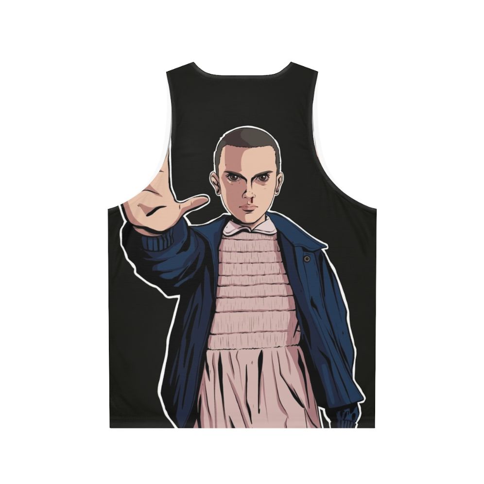 Stranger Things Eleven Fan Art Unisex Tank Top - Back