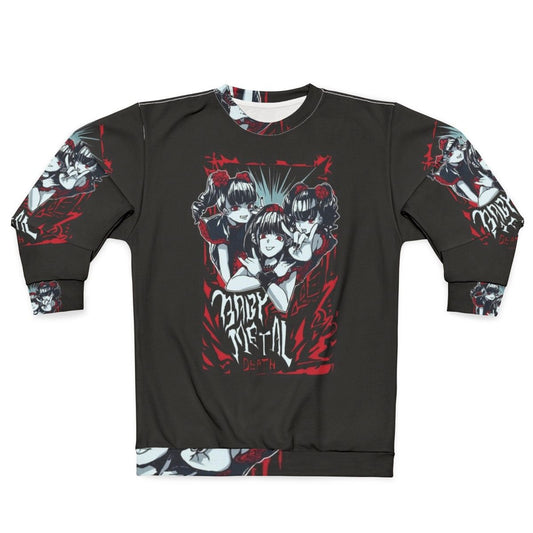 Babymetal anime design sweatshirt with heavy metal fashion