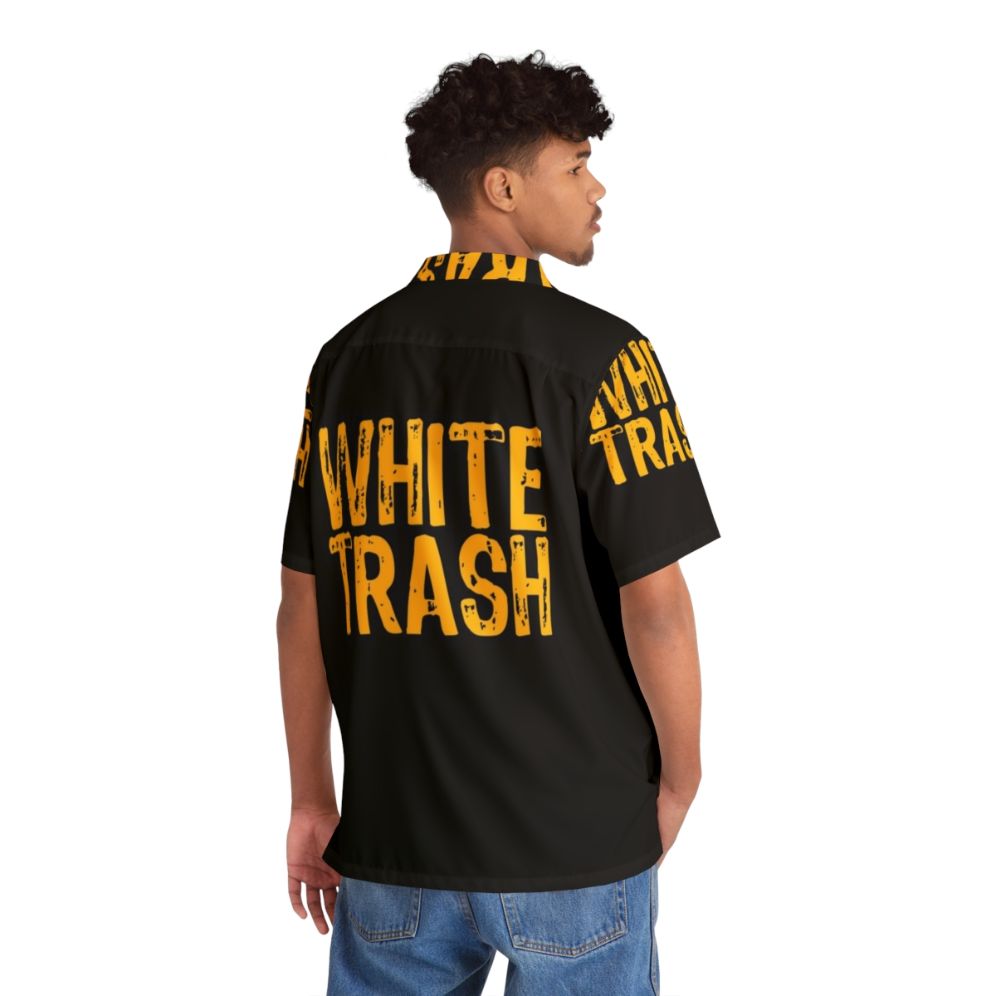 Funny white trash Hawaiian shirt with redneck design - People Back