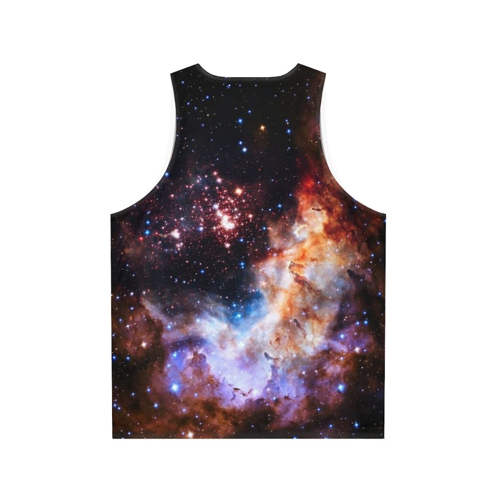 Galaxy Nebula Unisex Tank Top - Back