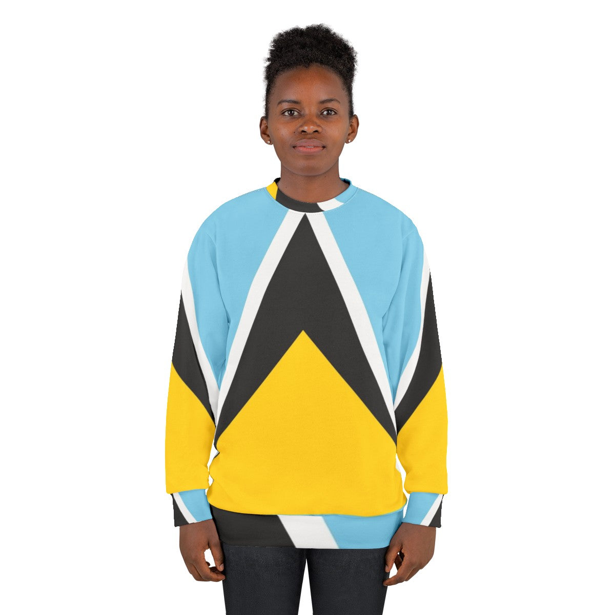 Saint Lucia Flag Sweatshirt - women