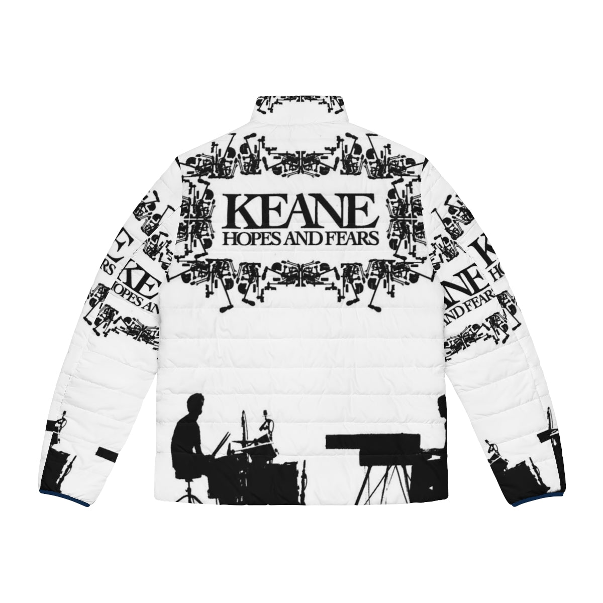 Keane 'Hopes and Fears' inspired puffer jacket - Back