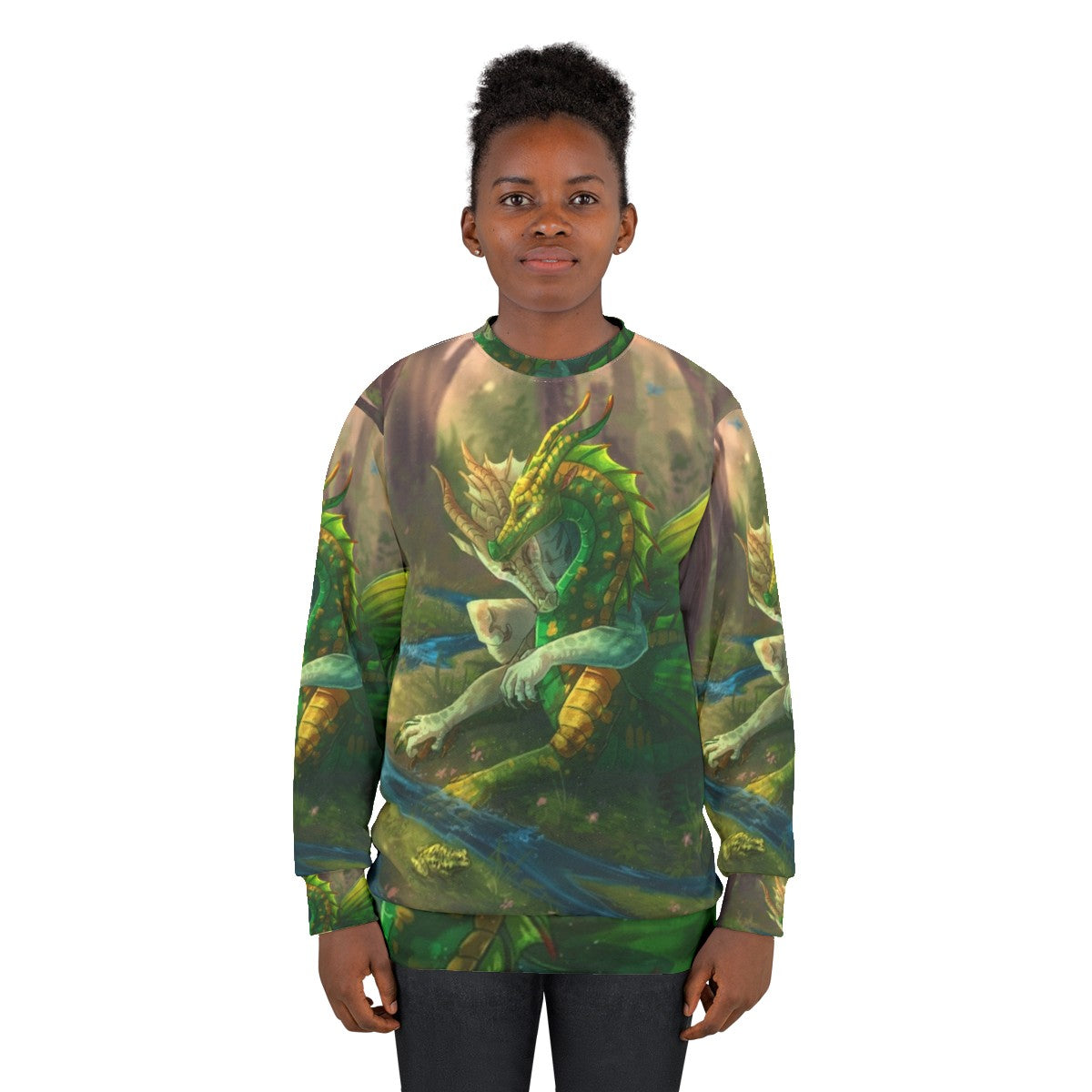 Wings of Fire Sundew and Willow Fantasy Dragon Sweatshirt - women