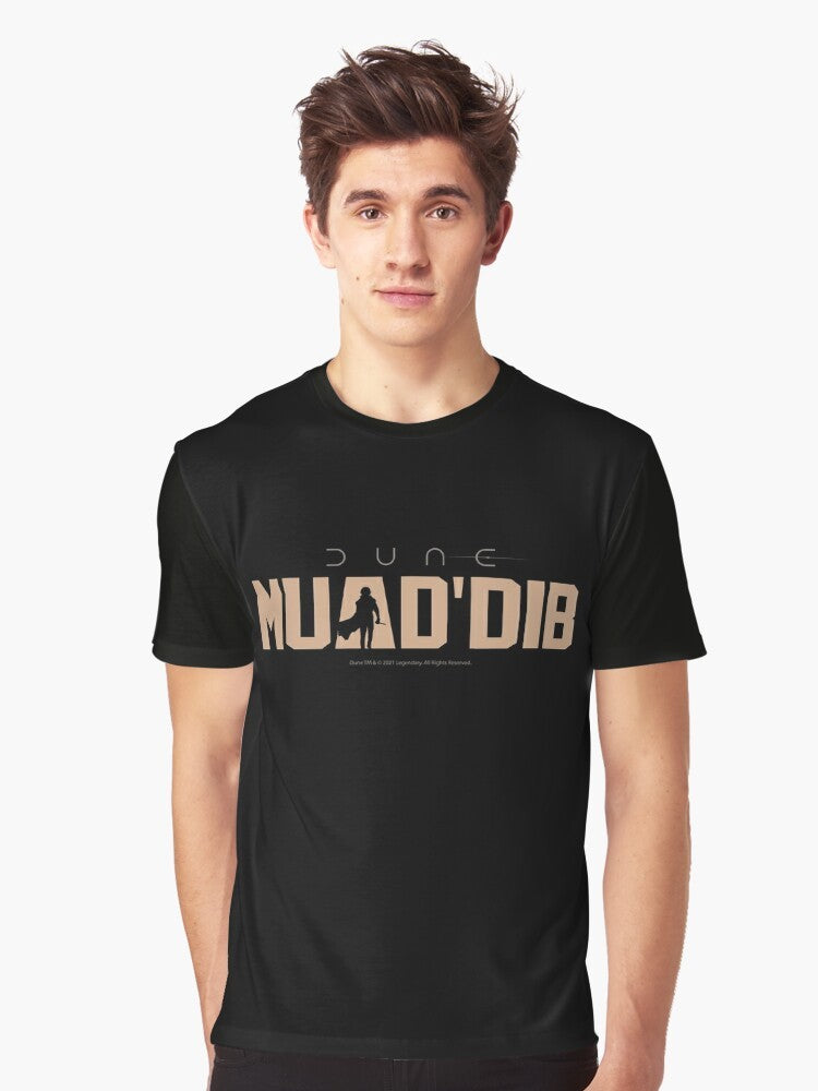 Dune Muad'Dib Graphic T-Shirt featuring the iconic character from the Dune universe - Men