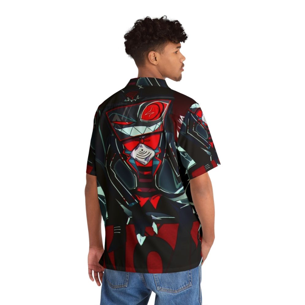 Vibrant Hawaiian shirt featuring Vox from Hazbin Hotel - People Back