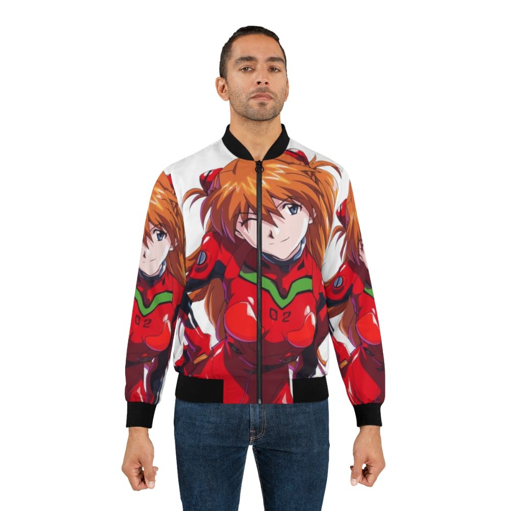 Asuka Langley Soryu Evangelion Anime Inspired Bomber Jacket - Lifestyle