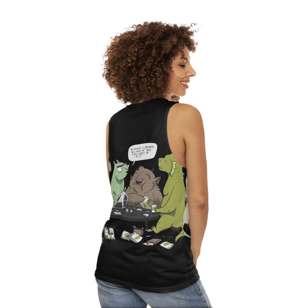 Unisex Monsters Love RPGs Tank Top - women back