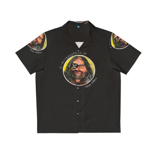 Pirate-themed Hawaiian shirt featuring David Schwartz of Ripple cryptocurrency