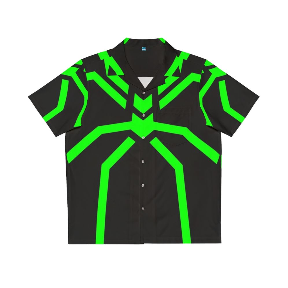 Stealth Spider Green Hawaiian Shirt