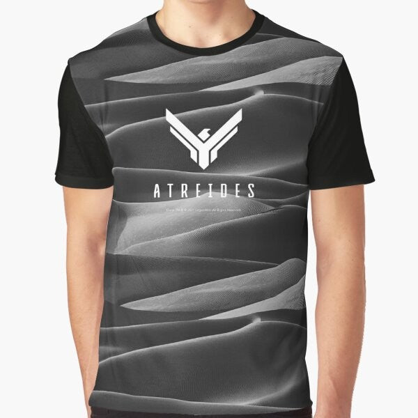 Dune Atreides faction symbol graphic t-shirt