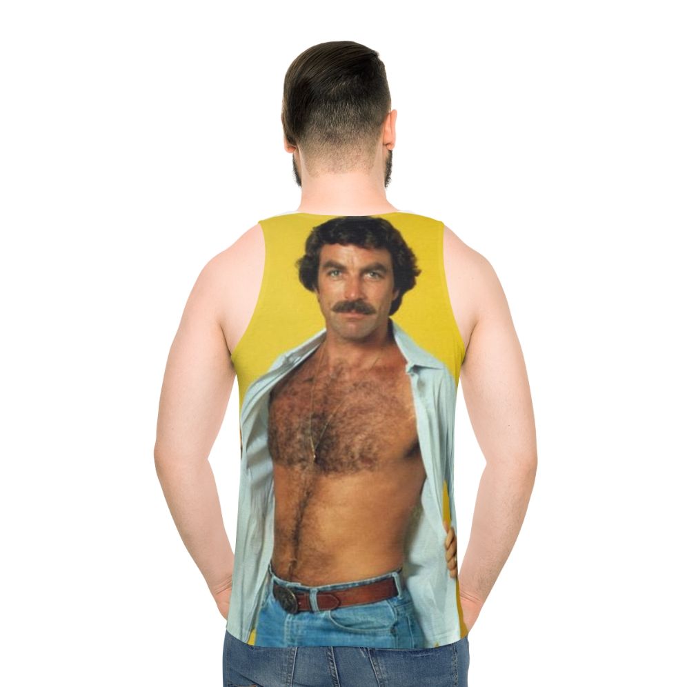 Tom Selleck Unisex Vintage Tank Top - men back