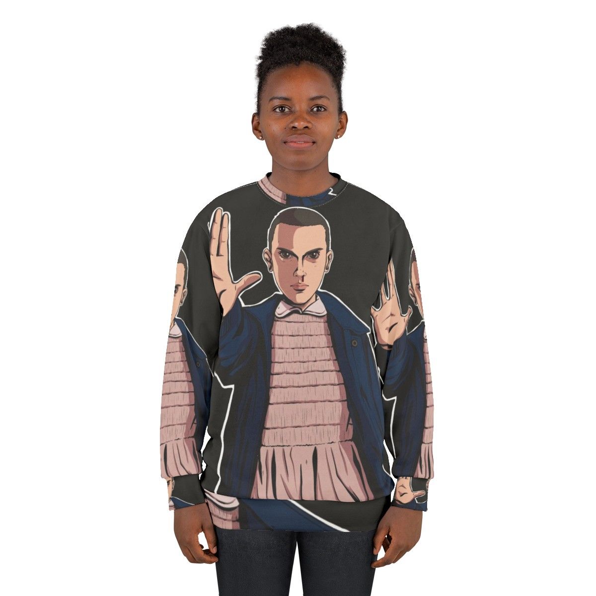 Eleven Stranger Things Fanart Sweatshirt - women