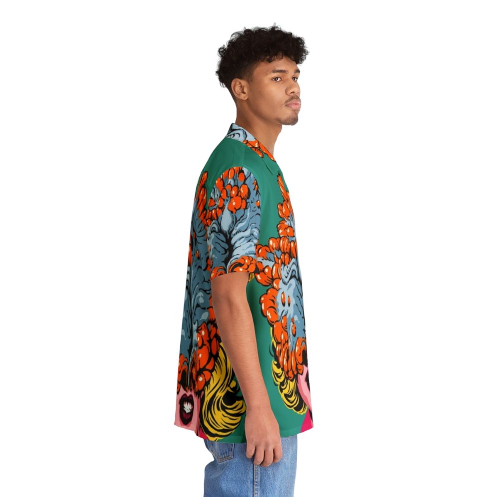 Pop art fungus design on a Hawaiian shirt - People Pight