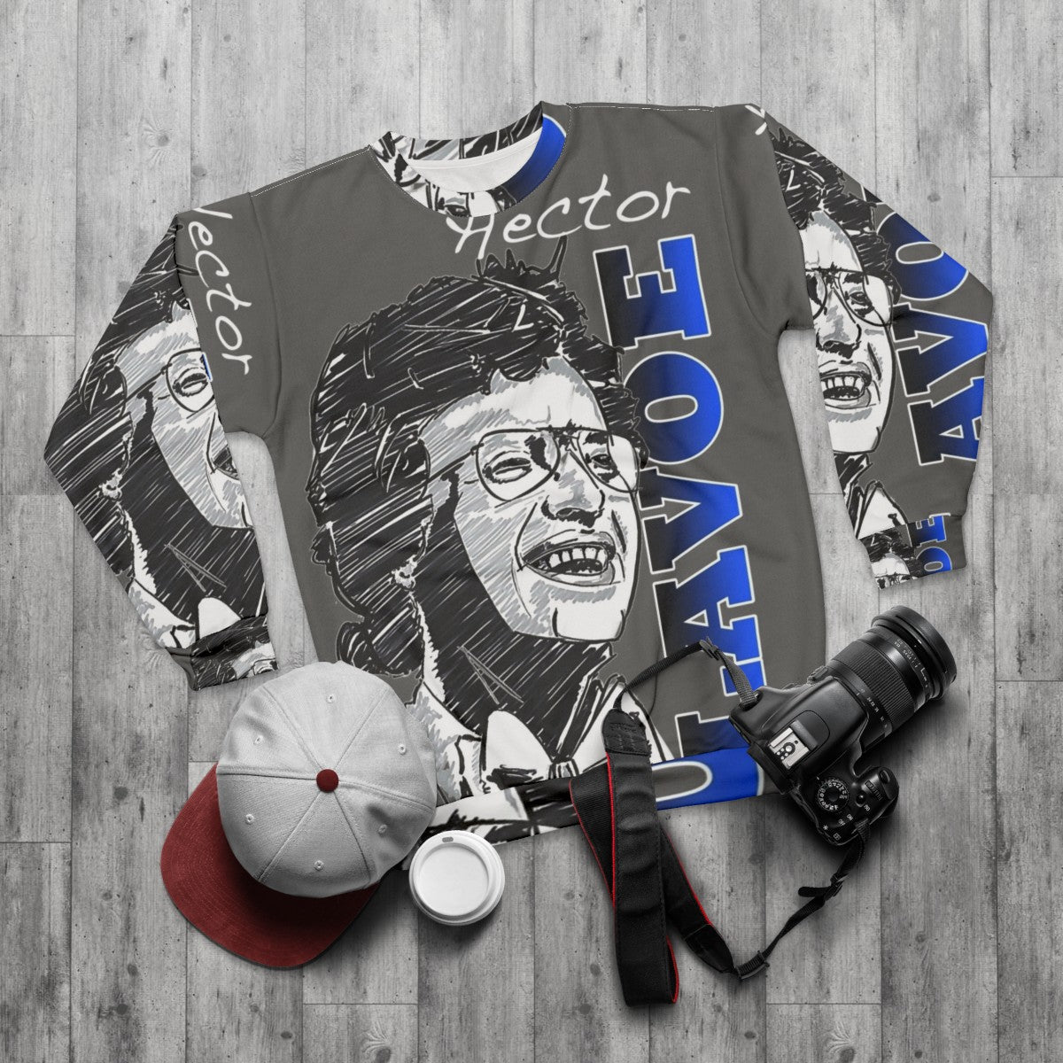 Hector Lavoe Salsa Music Sweatshirt - flat lay