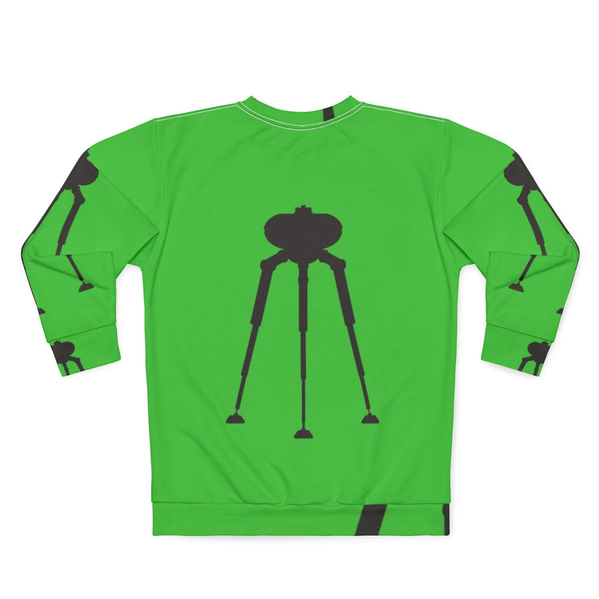 Three Legged Alien Transport Machine Sci-Fi Sweatshirt - Back