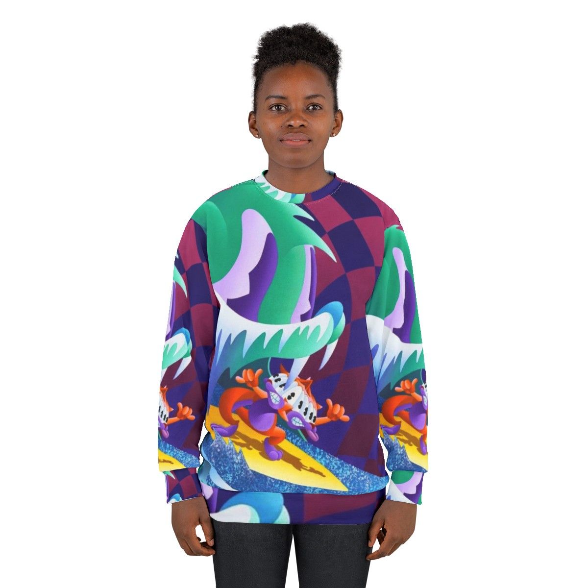 MGMT "Congratulations" graphic sweatshirt, featuring the alternative music band's album artwork - women