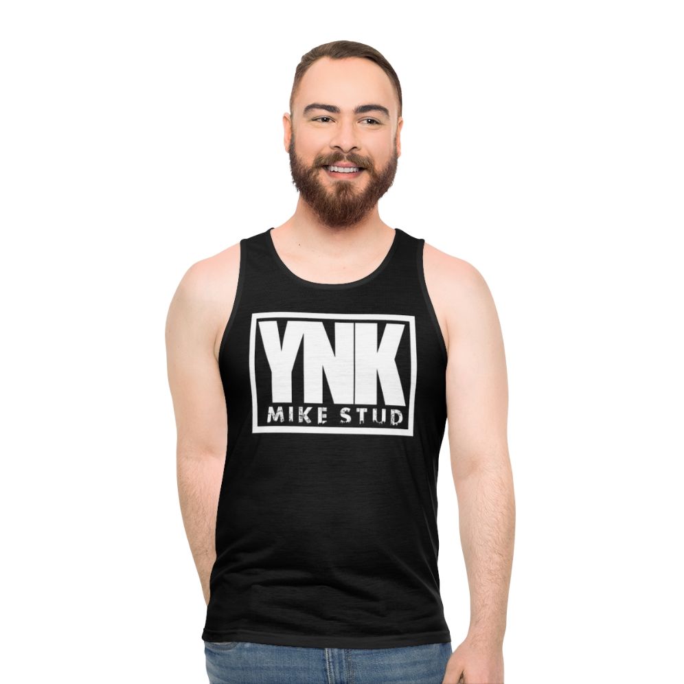 YNK Mike Stud Inspired White Unisex Tank Top - men