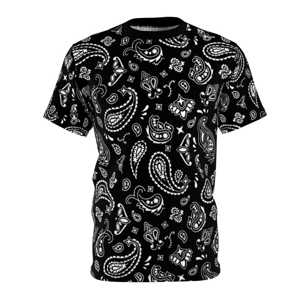 Bandana print t-shirt with a trendy, urban-inspired design