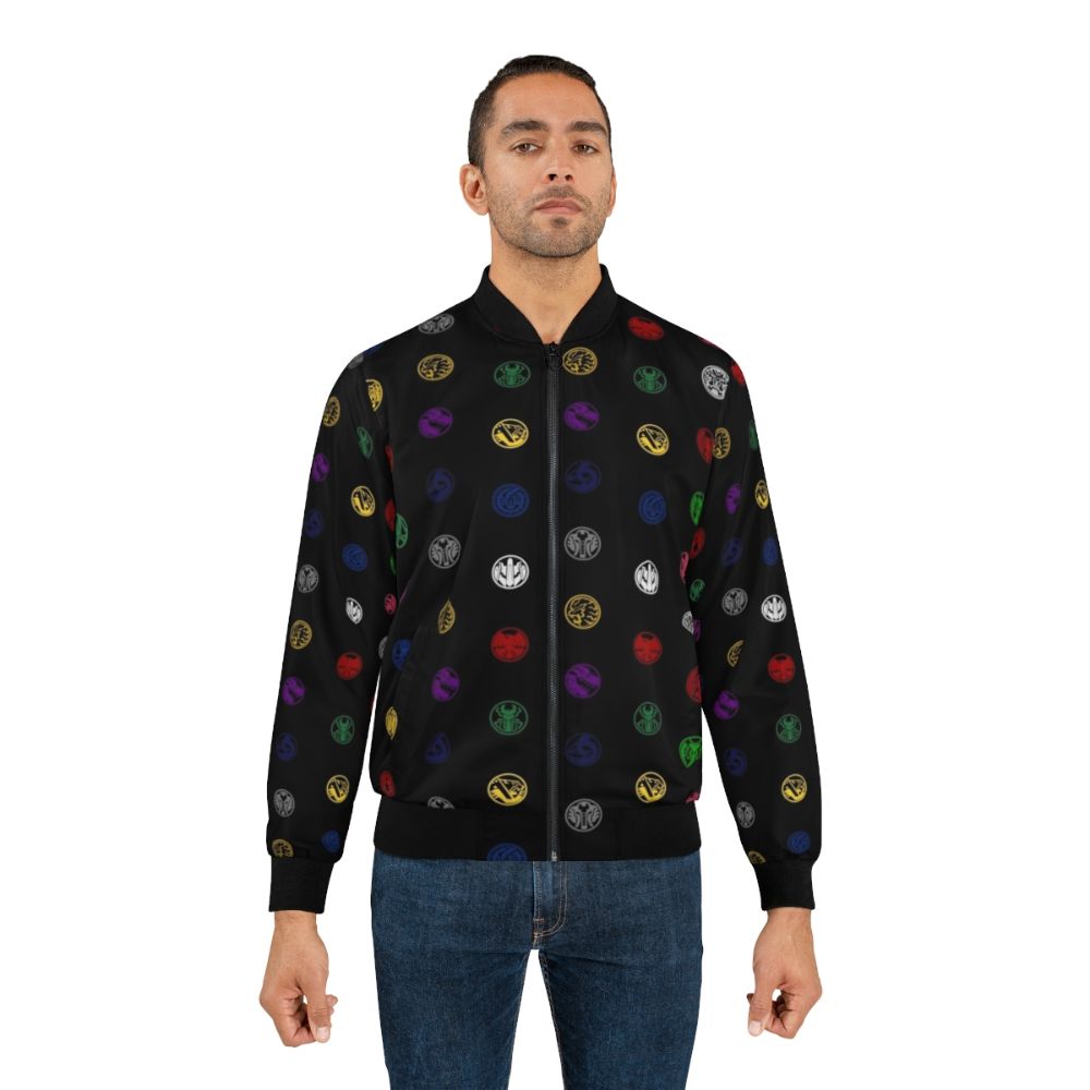 Kamen Rider OOO Bomber Jacket featuring the O Medals design - Lifestyle