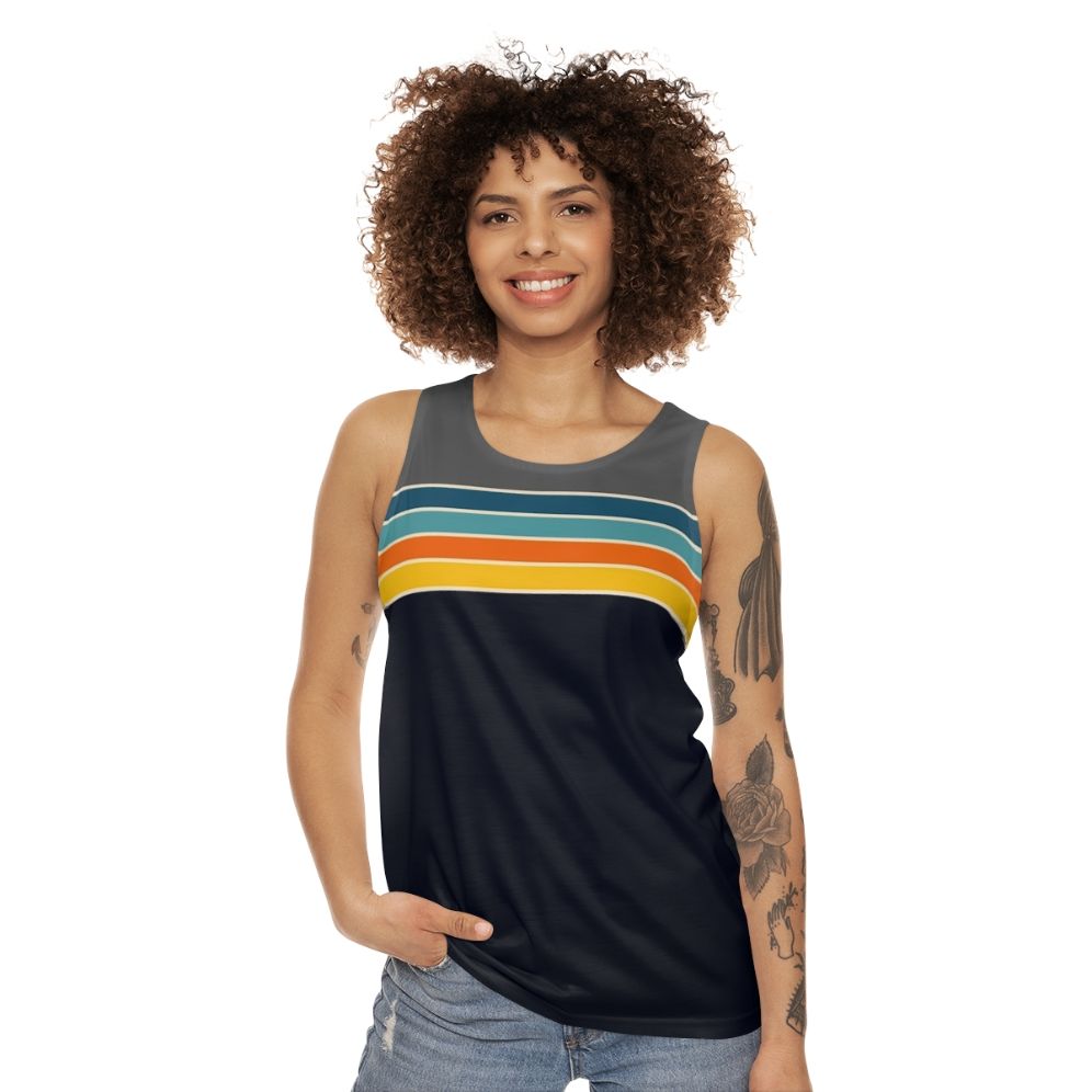 Retro 70s Stripes Unisex Tank Top - women