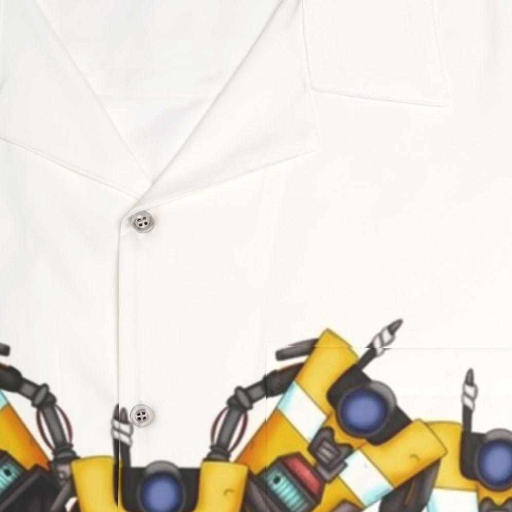 Borderlands Claptrap Heart Hawaiian Shirt - Detail