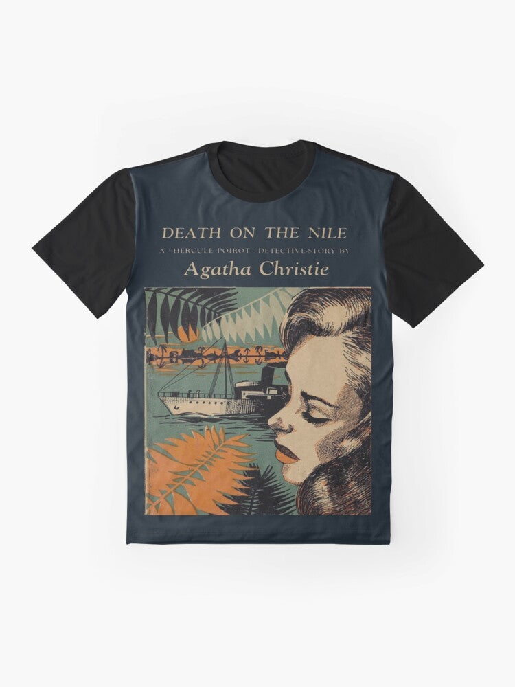 Agatha Christie's Poirot Detective Story Graphic T-Shirt - Flat lay