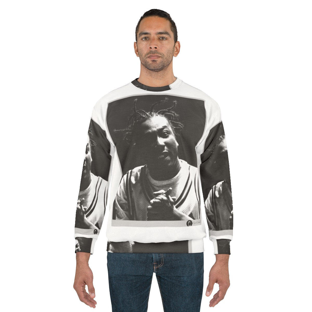 Ol Dirty Bastard ODB Portrait Hip Hop Sweatshirt - men