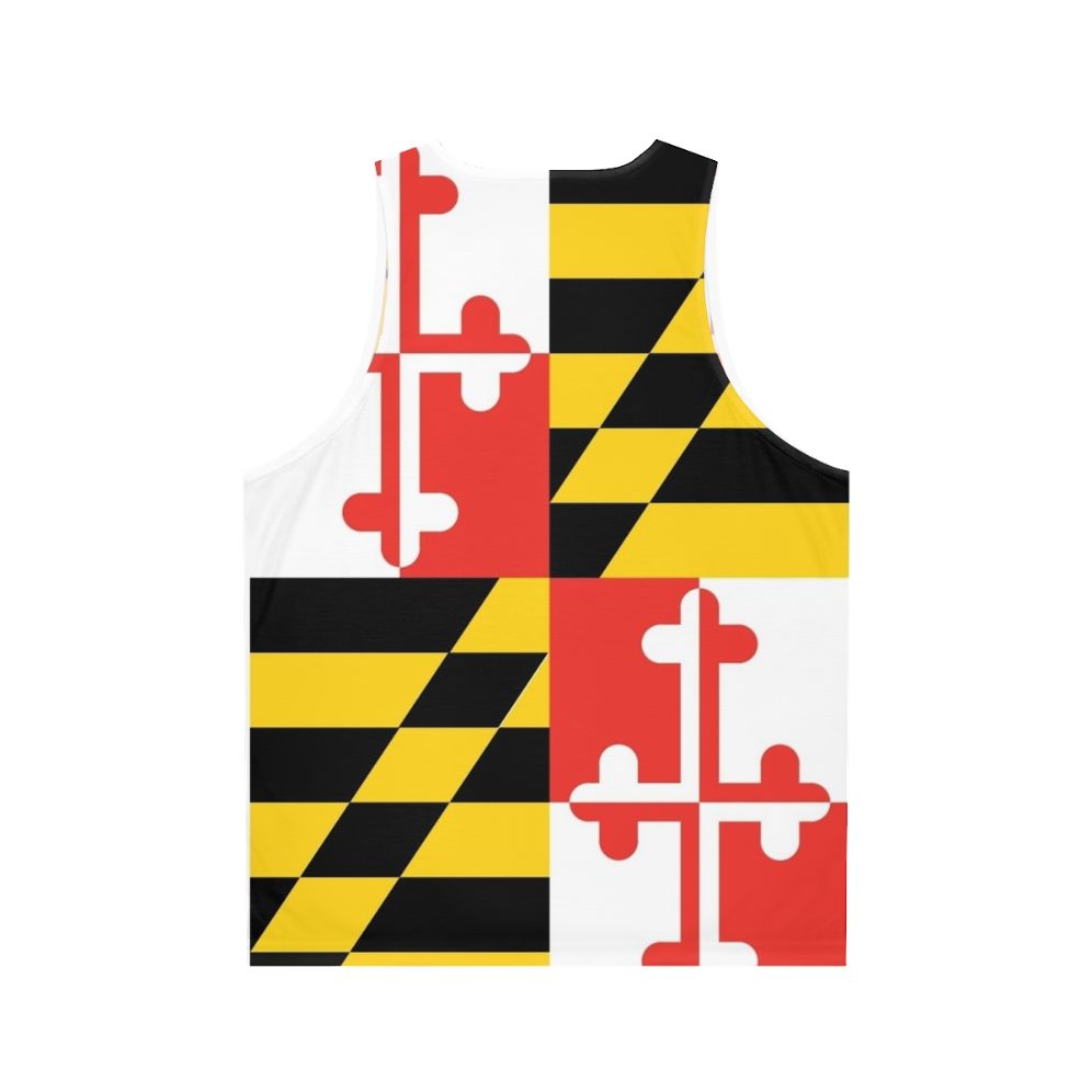 Maryland flag unisex tank top - Back