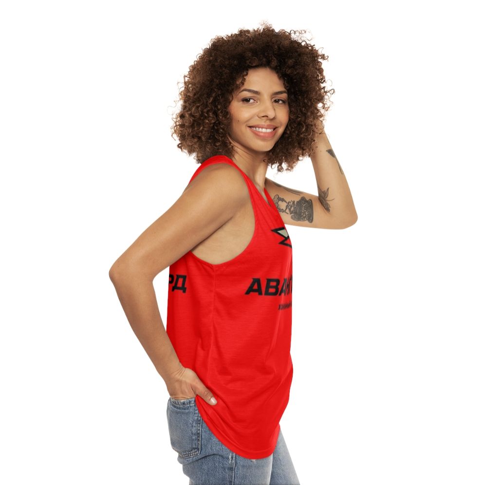 Avangard Omsk Ice Hockey Unisex Tank Top - women side