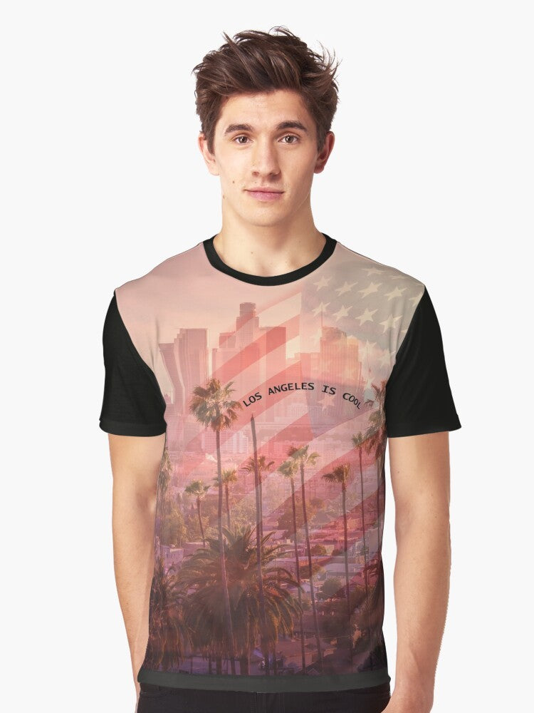 Los Angeles Graphic T-Shirt Featuring the City of Angels - Men